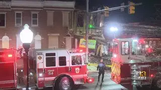 Man dead, several injured after cars crash into East Baltimore building