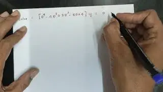 BMATE301 Module 1 | Model Question Paper 1 ( Q. 1a) | Higher order differential equations |