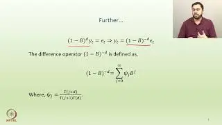 Week 06: Lecture 27: ARFIMA Processes