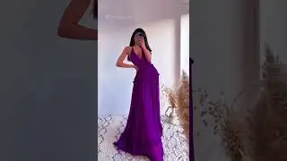 BEAUTIFUL LONG PURPLE DRESS | Zara new in | 2022 Fashion Ideas | Omy Newland #shorts