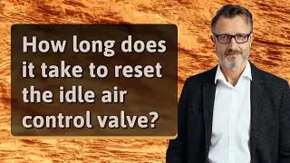 How long does it take to reset the idle air control valve?
