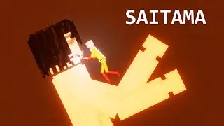 Saitama VS Eren Titan [Bellza TV] in people playground