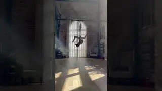 First time trying flying yoga, so fun!