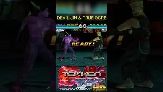 Tekken Tag Tournament ⚡ Devil Jin & True Ogre vs Hwoarang & Paul | Ultimate Tag Battle #Shorts