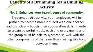 The Drumming Workshops for Team Building in Sydney