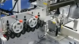Wire cutting labeling machine fully automatic cable cutter labeller line