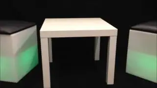 LED Illuminated Furniture Hire Yorkshire