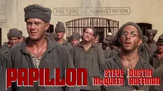Papillon (1973) Drama Trailer with Dustin Hoffman and Steve McQueen