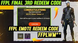 FFPL 3rd Redeem Code |  FFPL Redeem Code | FFPL Final 3rd Redeem Code | Silver Token Redeem Code