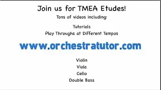 TMEA Dont 19 Violin Etude, Medium Tempo M.24-34