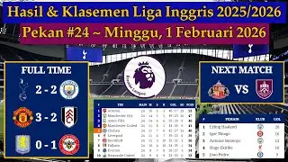 Hasil Liga Inggris 2026 - Tottenham vs Man City - EPL 2025/2026 Pekan 24