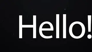 Kinetic Typography Intro - Dont Blink