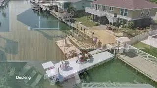 Boat Dock Construction in Rockport Tx Custom Dock and New Bulkhead