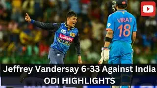 Jeffrey Vandersay 6-33 Against India 2nd ODI Ball By Ball Highlights 2024