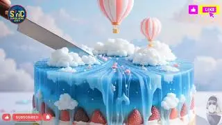 Miniature Neon City Cake | Futuristic Jelly Cake Design | Satisfying ASMR#viralvideo #viral #funny 