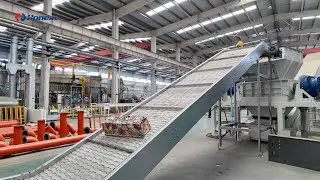 Aluminum UBC Decoating Plant with Shredding and Crushing Machine
