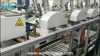 HP counting and feeding instructions to paper box package | auto scanning code and finished package