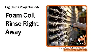 Foam Coil Cleaner Rinse From Opposite Airflow Side