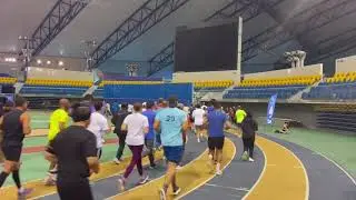 Aspire dome indoor SFA track challenge 2025 race 3 starting line# Qatar running seriessports for All