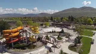 Drone Flight above Splash Montana - Missoula, Montana MT