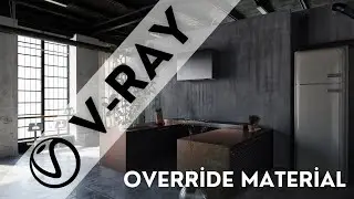 Rhino / V-Ray / Photoshop Eğitim Tutorial 003 | Override Material