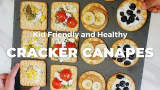 Kid Friendly Cracker Canapes l Bite Size Party Appetizer - Flavours Treat