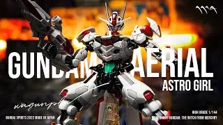 (HG)GUNDAM AERIAL (ASTRO GIRL) GUNDAM CUSTOM BUILD (ประกอบทำสีกันดั้ม)