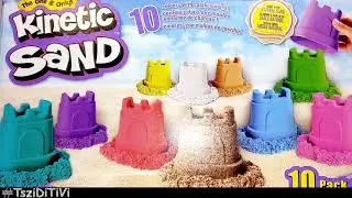 KINETIC SAND 🏰 CASTLE 🏰 10 PACK  🌈 COLOR REVEAL - UNBOXING