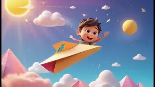 Cinco Peque&ntilde;os Aviones de Papel que Vienen | Canciones Infantiles y Rimas para Ni&ntilde;os