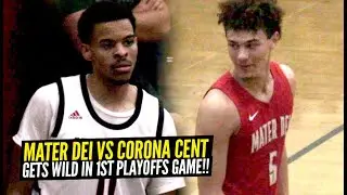 Mater Dei 1st Round Playoff Game vs Corona Centennial Gets WILD! 