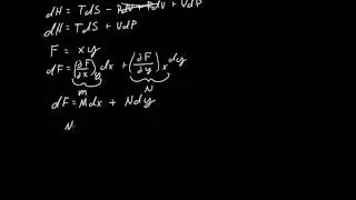 Maxwell's Equation - derivation - thermodynamics