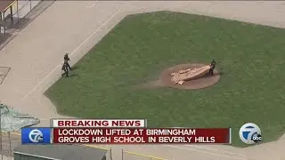 Lockdown lifted at Birmingham Groves High School