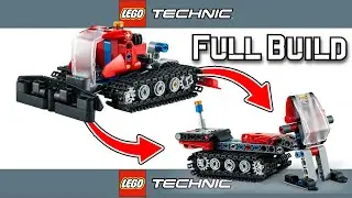 LEGO Technic Snow Groomer + Snowmobile Alternate FULL BUILD
