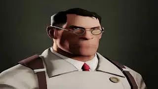 Умный человек в очках стоит скачать обои Team Fortress 2
