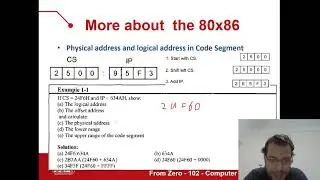 24- Physical Address vs Logical Address, a 8086 example