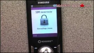 How to enter unlock code on Samsung F406 From Rogers - www.Mobileincanada.com