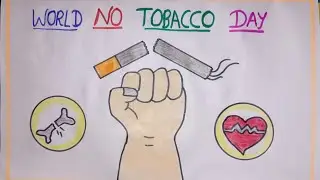 World No Tobacco Day Drawing/World No Tobacco Day Poster Drawing/Anti Tobacco Day Drawing