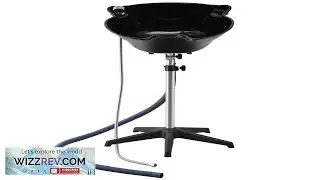 VEVOR Portable Shampoo Bowl Deep Shampoo Sink with Adjustable Height & Angle