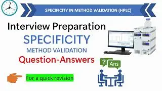 Specificity in Method Validation Explained | HPLC Real Examples | Pharma Interview Q&A