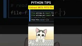 PYTHON FOR ASTRONOMY| Visualizing   FITS file WCS: Python FITS File Reading and Plotting|ASTROPY