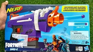 Nerf Fortnite SMG-E Blaster Motorized Dart Blasting | Unboxing zone