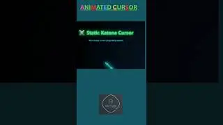 ⚔️ Katana Custom Cursor for Website | Epic Mouse Cursor Animation #coding #programmingtricks #python