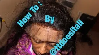 DIY Lace Frontal Custom Hairline (No Glue, No Tape)