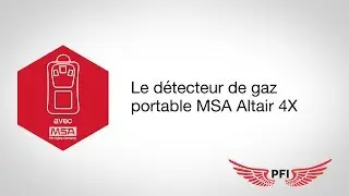 D&eacute;tecteur de gaz portable MSA Altair 4X  - PFI