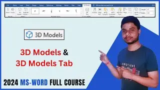 3D Models In MS Word | MS Word full course in Hindi | MS Word Complete Video In Hindi