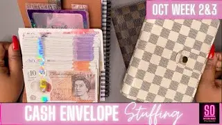 HIT 5K IN EMERGENCY FUND | DOUBLE CASH ENVELOPE STUFFING | OCT Week 2&3 | Come Budget With Me