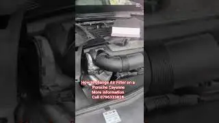 How to change Air Filter on porsche cayenne #volkswagen#audi#mechanic#porsche#mechanicalengineering#