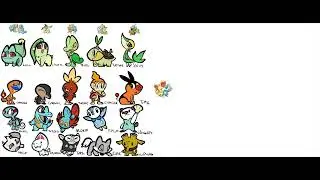 Speed Paint: What If Pok&eacute;mon Had Normal Type Starters? (Ft. Stylized Starter Mons)