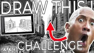 Draw this street with a Perspective Challenge! 23/30