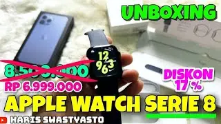 UNBOXING APPLE WATCH SERIES 8 ‼️ KEREN BANGET HARGA CUMA 7JT (DISKON 17%)